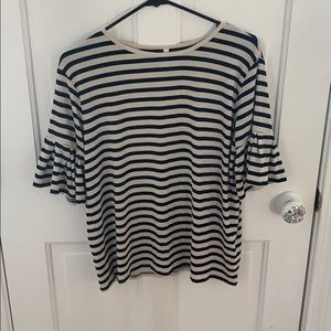 White and black blouse